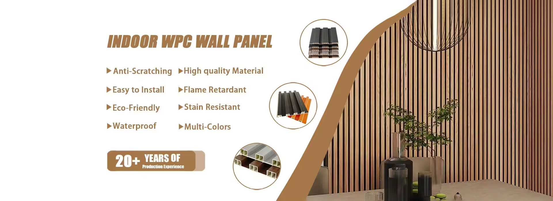 Kína beltéri WPC fali panel
